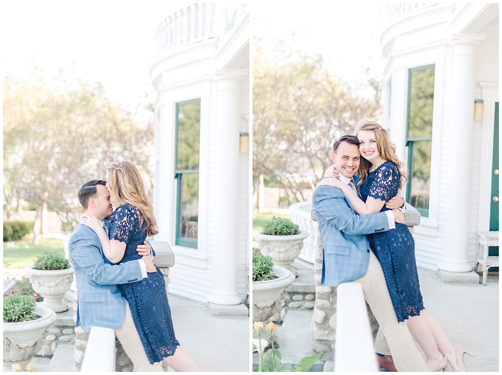 Engagement Session at the Orange County Heritage Museum in Santa Ana California. Photographed by Mollie Jane Photography. To see more go to www.molliejanephotography.com