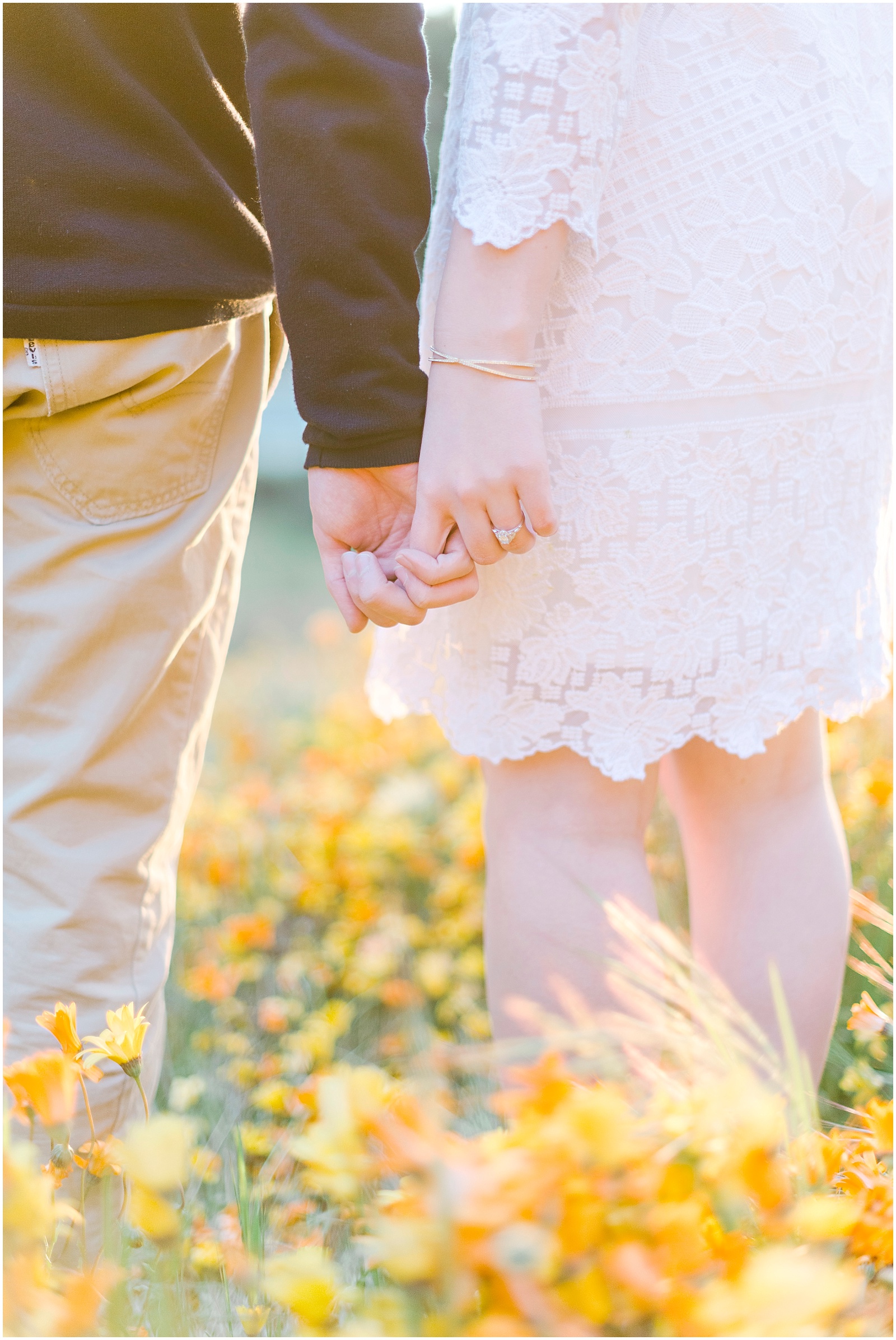 Yucaipa Superbloom Engagement Session by Mollie Jane Photography.  To see more go to www.molliejanephotography.com