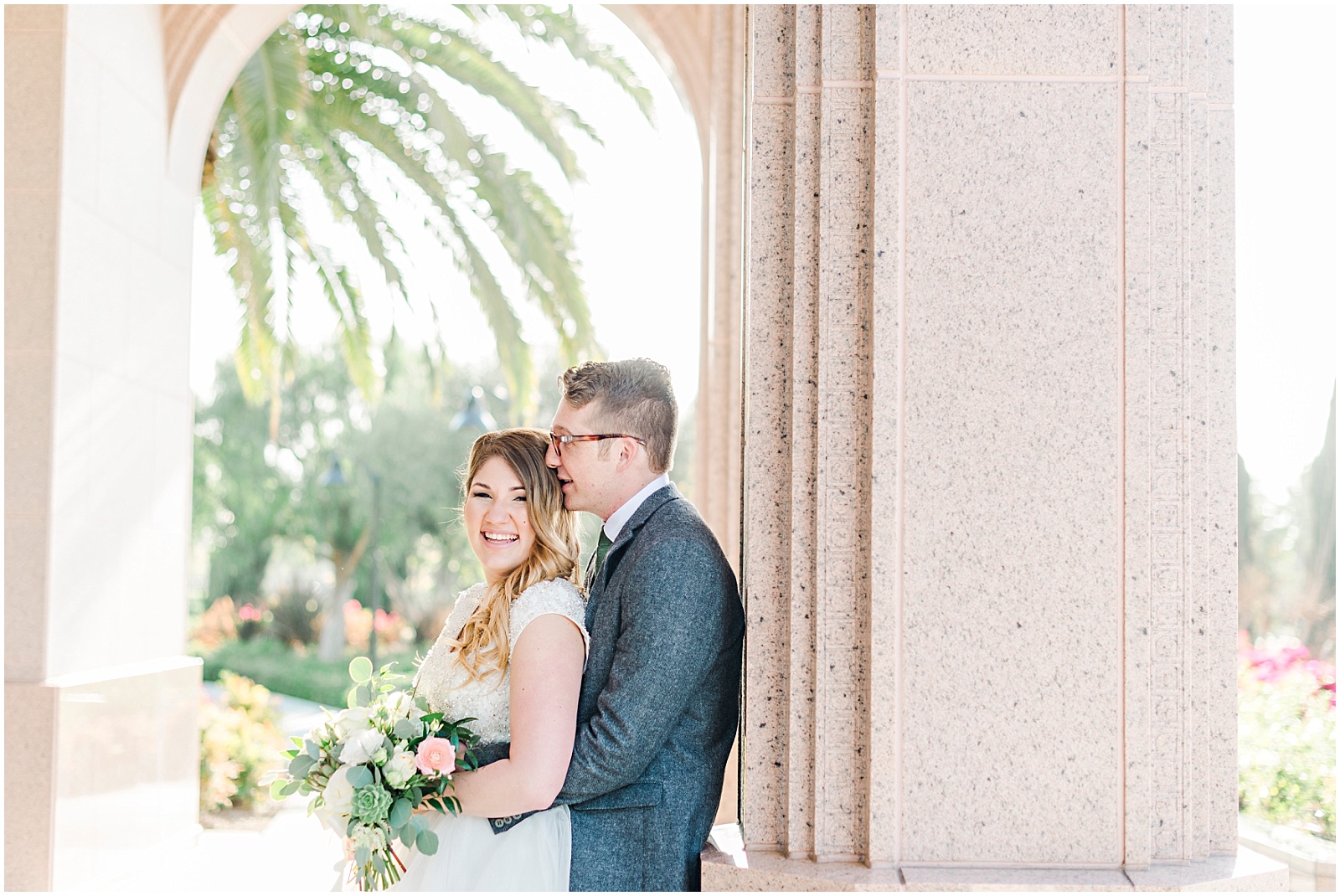 Newport Beach Temple Wedding by Mollie Jane Photography.  To see more go to www.molliejanephotography.com