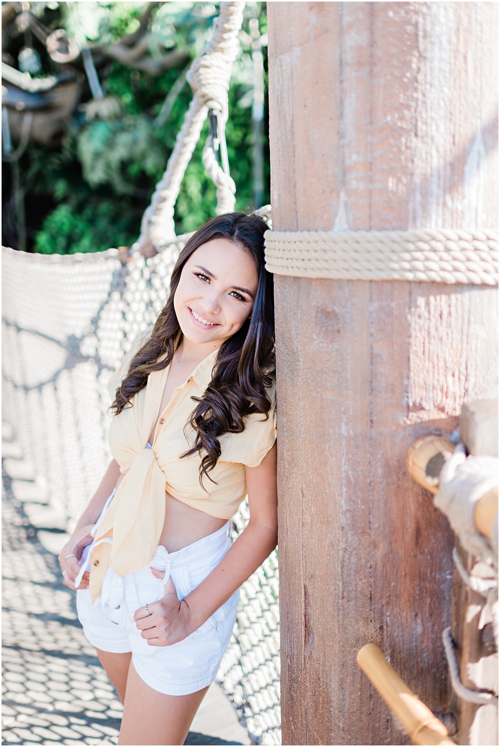 Disneyland Tarzan's Treehouse Senior Session. Images by Mollie Jane Photography. To see more go to www.molliejanephotography.com.