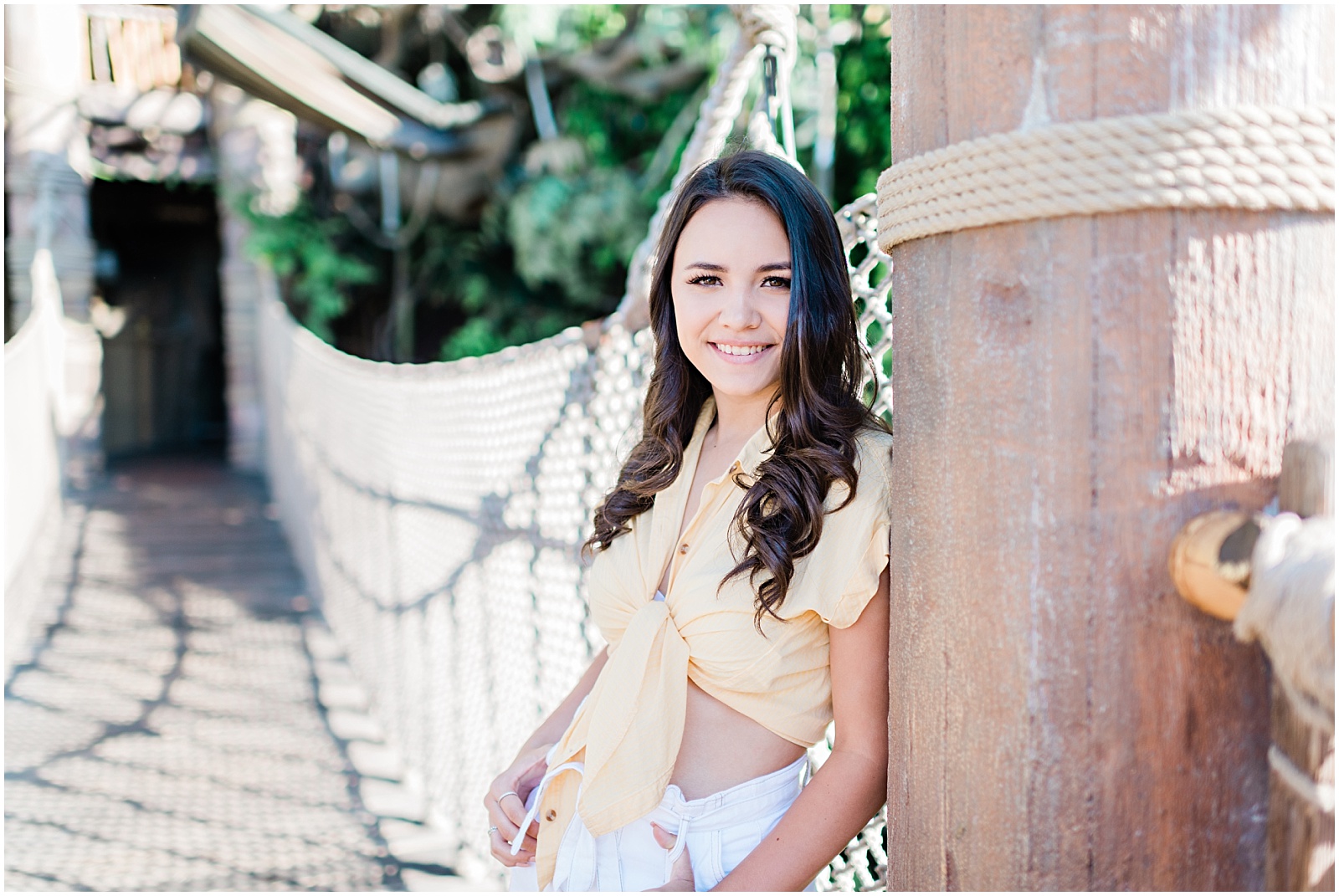 Disneyland Tarzan's Treehouse Senior Session. Images by Mollie Jane Photography. To see more go to www.molliejanephotography.com.