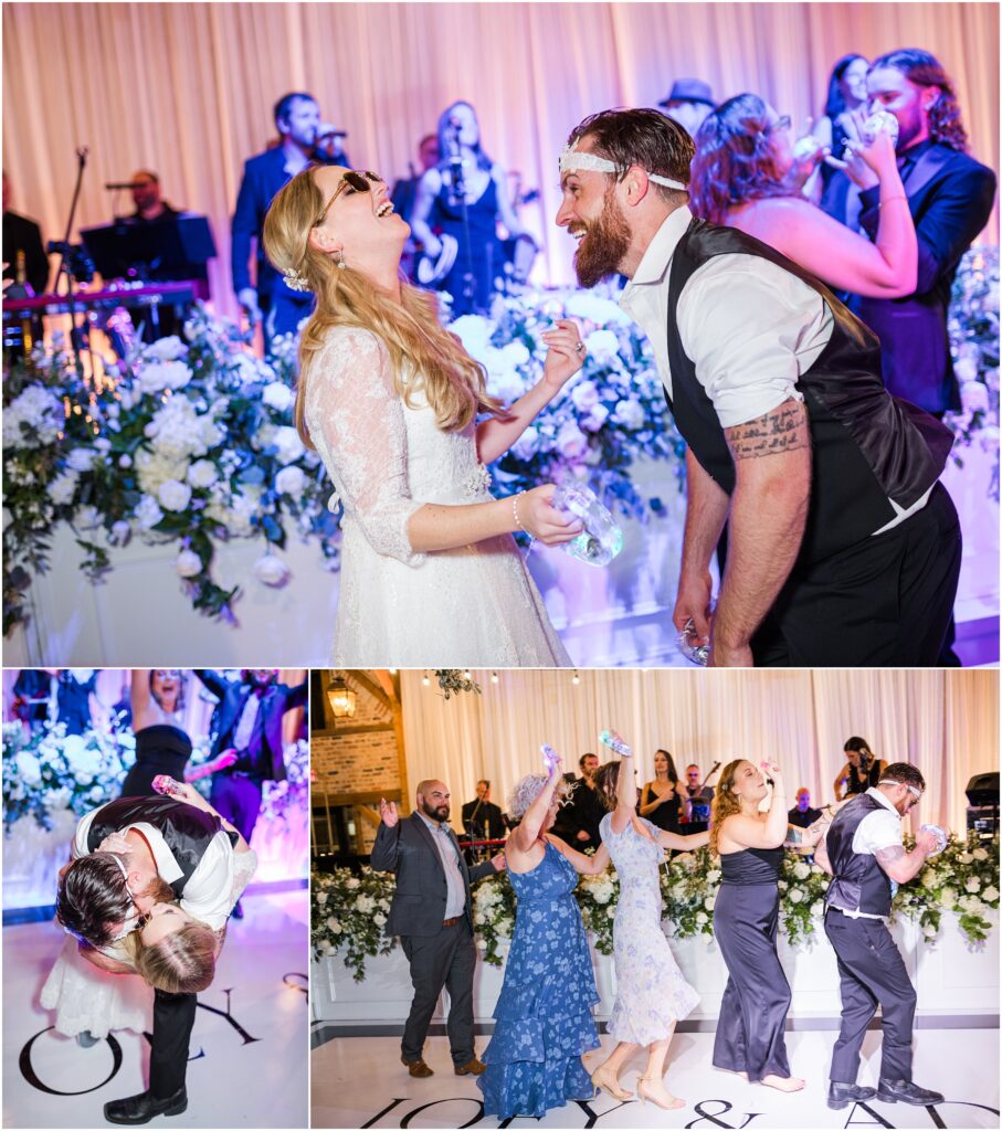 Bride and groom dance at their Jacksonville wedding