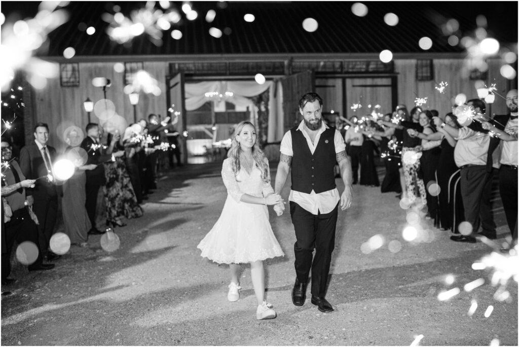 Jacksonville barn wedding grand exit
