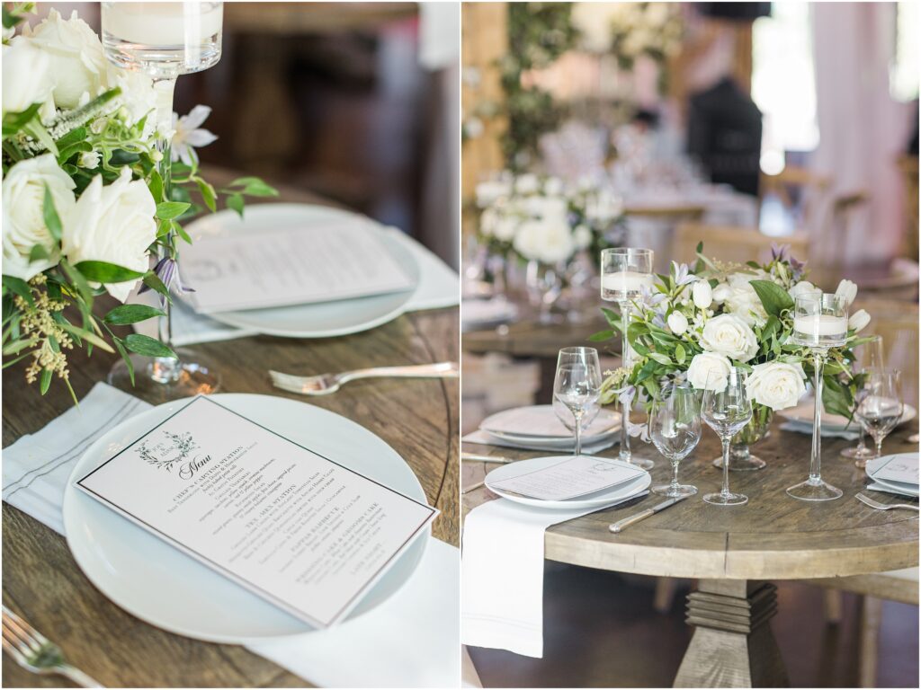 Jacksonville Florida wedding reception details