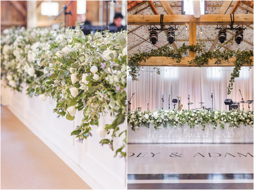Jacksonville barn wedding reception dance floor