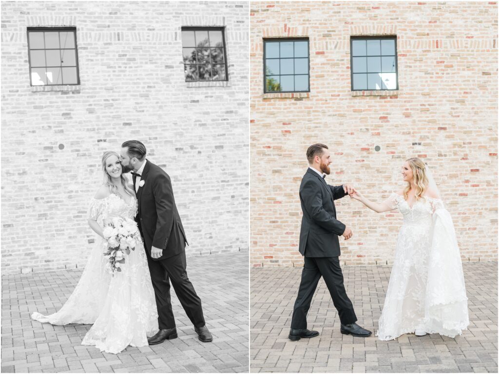 Bride and groom wedding pictures with their Jacksonville wedding photographer