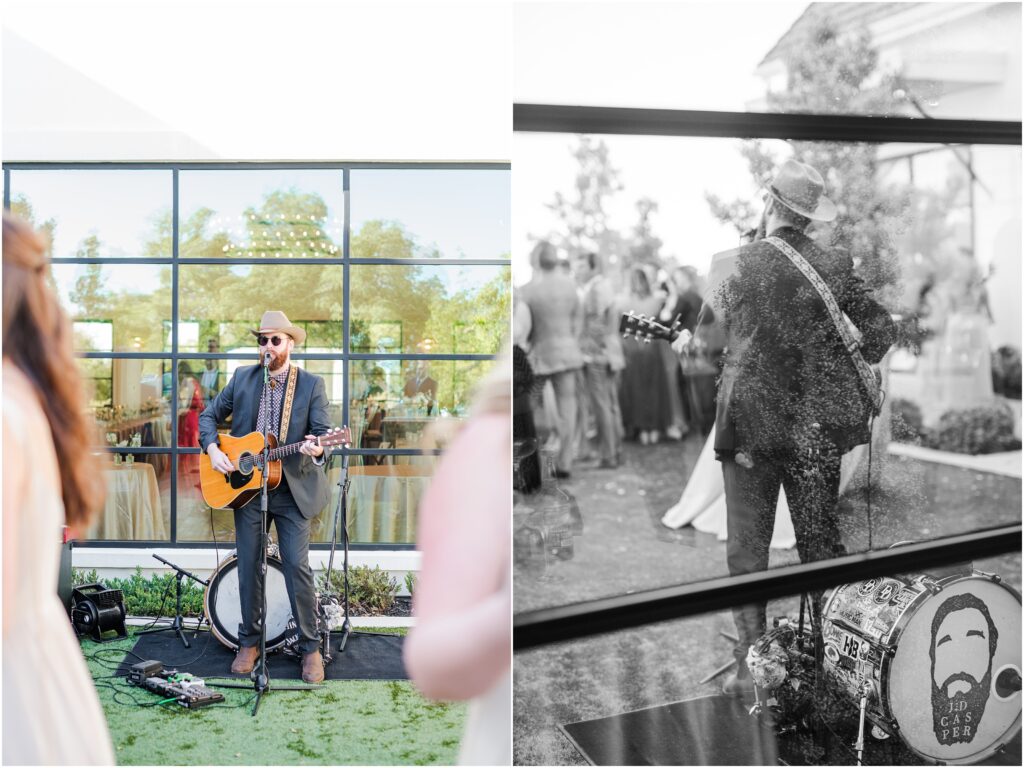 Cocktail hour guitar player at your Jacksonville Florida wedding