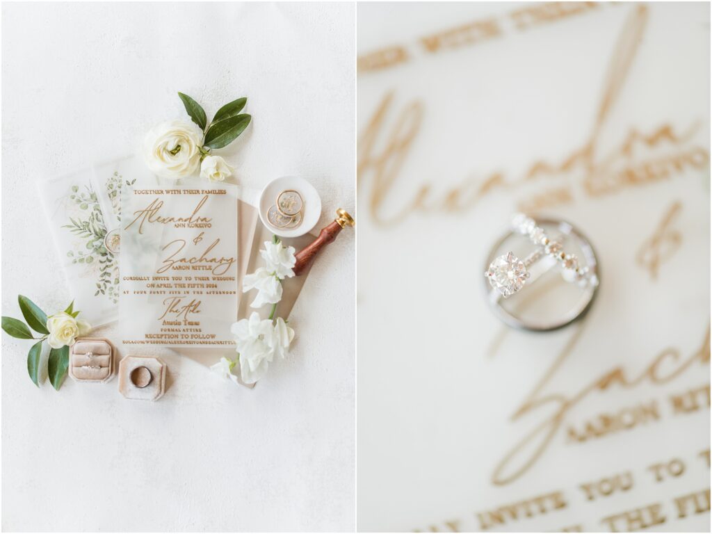 St Augustine wedding invitation suite