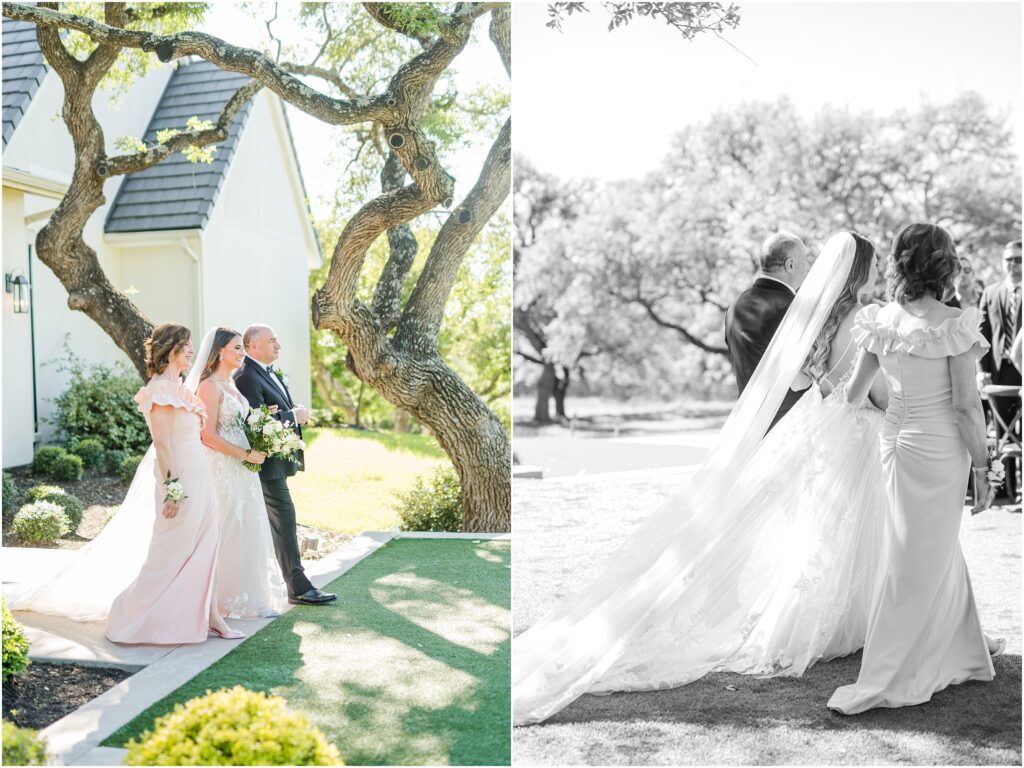 Mom and Dad walk Jacksonville bride down the aisle