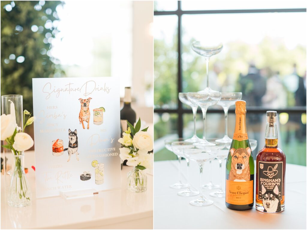 Custom dog signage for your Jacksonville wedding