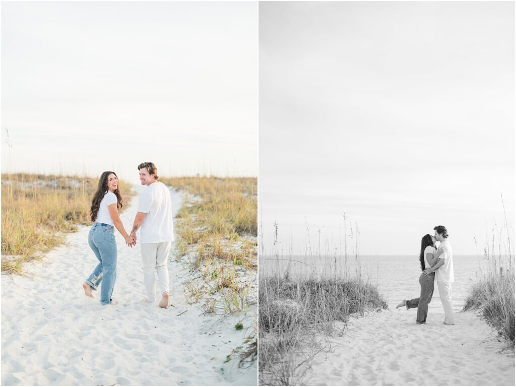 Engagement session on Pensacola Beach