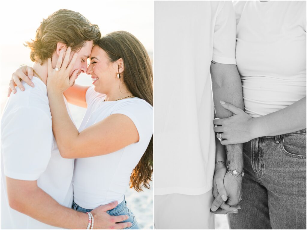 Engagement session on the beach in Pensacola