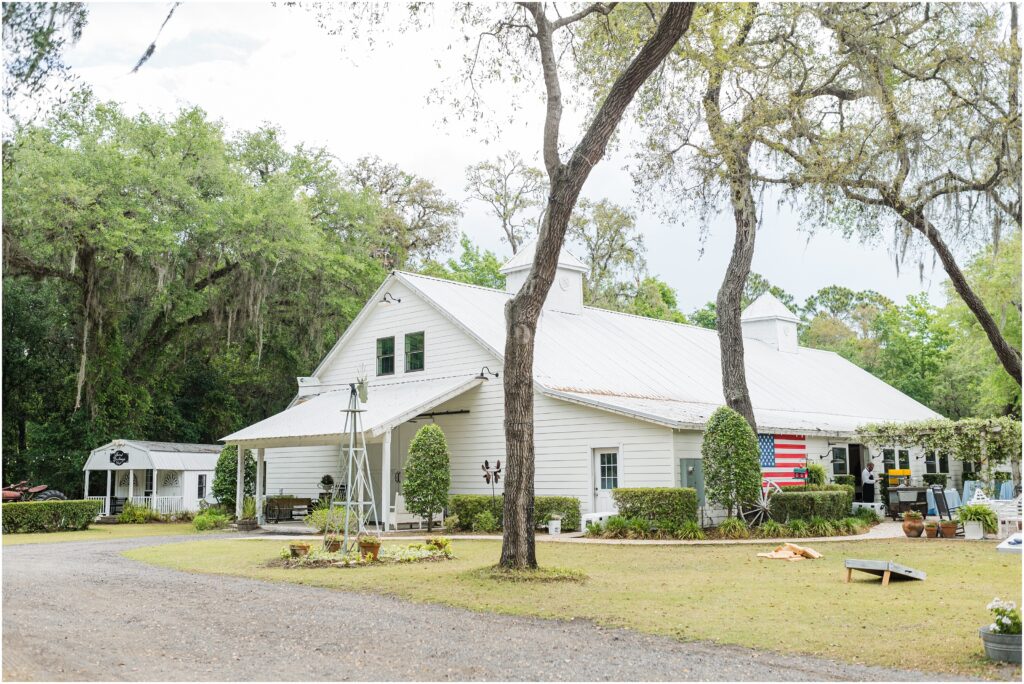 St. Augustine Florida wedding at Chandler Oaks Barn