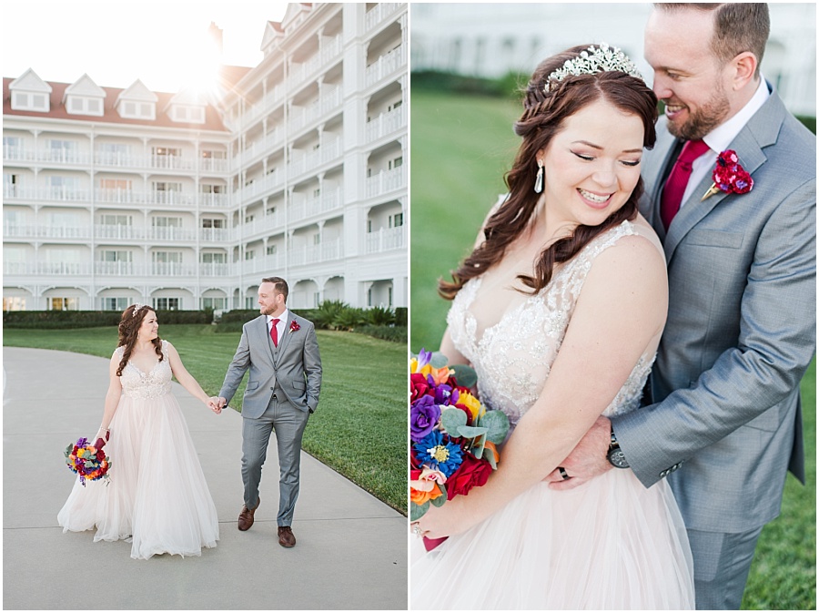 Wedding Day pictures at the Grand Floridian at Disney World