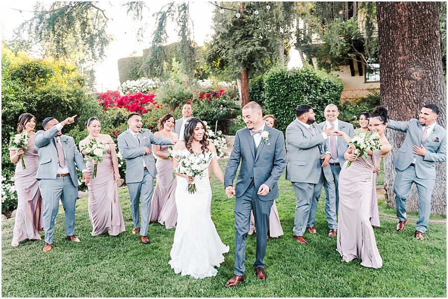 Wedding Party pictures at Altadena Country Club