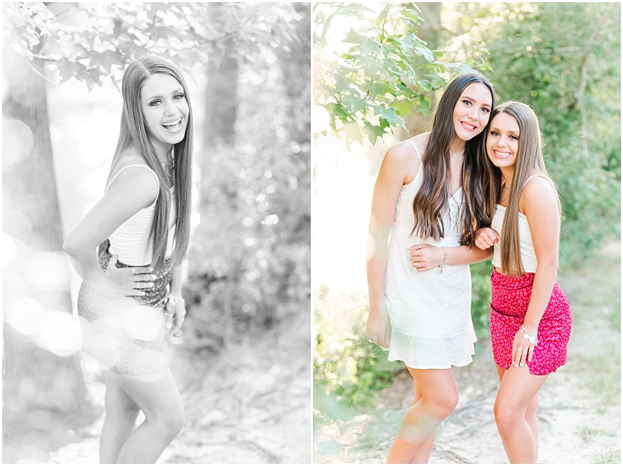 Houston senior session with best friend in Cypress, Texas