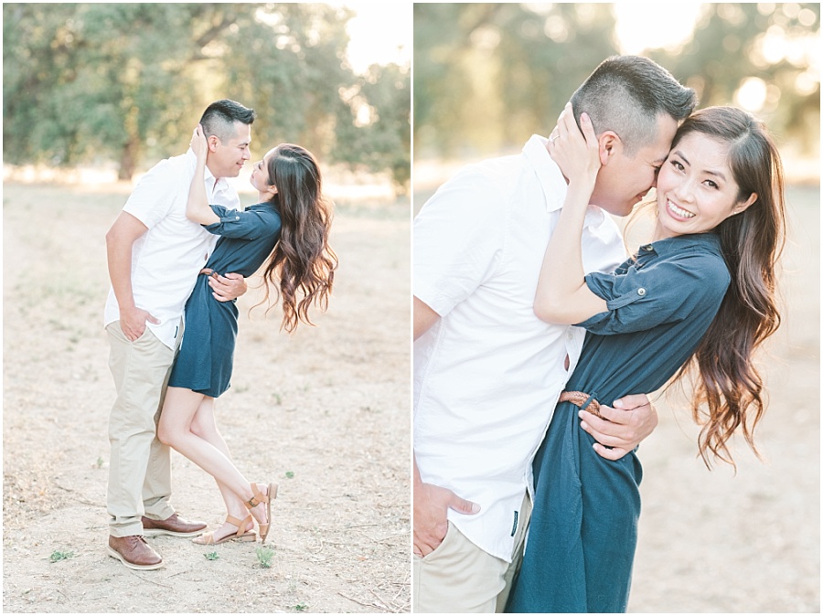 Wildwood Park Engagement Session in Yucaipa underneath the oak trees