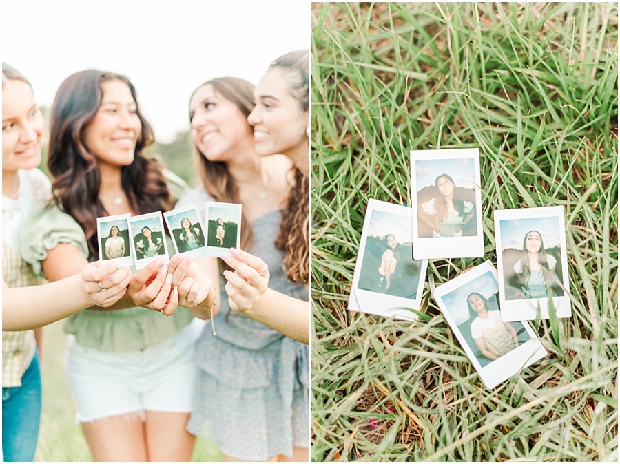 Poloroid pictures at your senior session