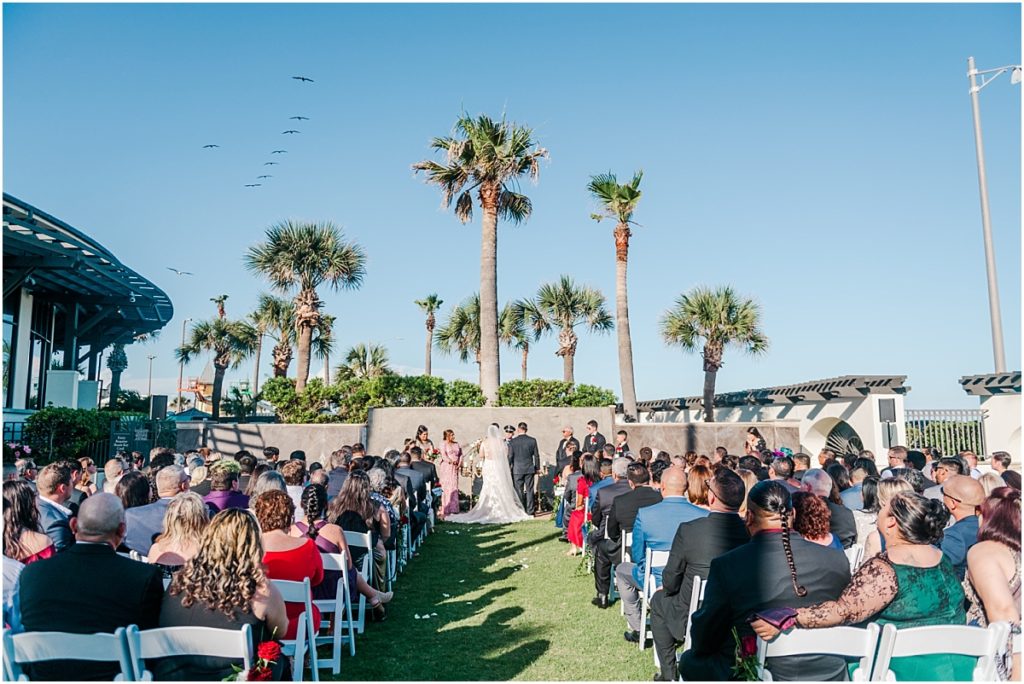 Wedding Ceremony at the Galvez Hotel in Galveston