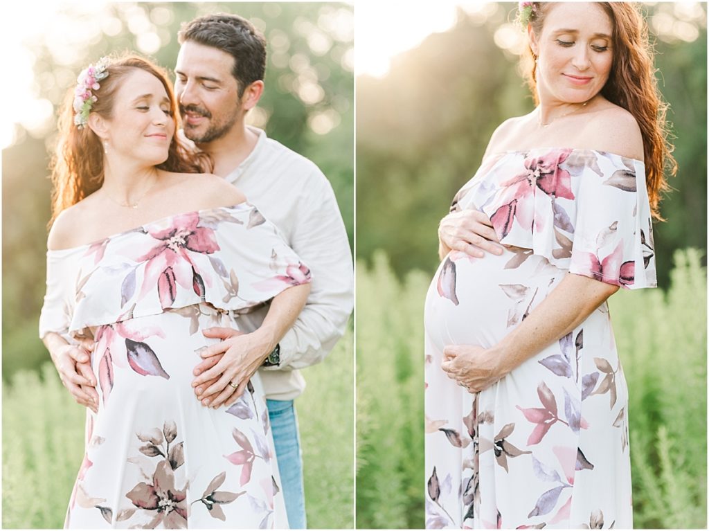 Texas Maternity session in a field
