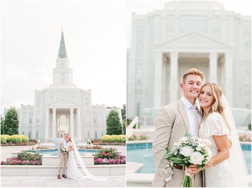 Houston LDS Temple Wedding Photos