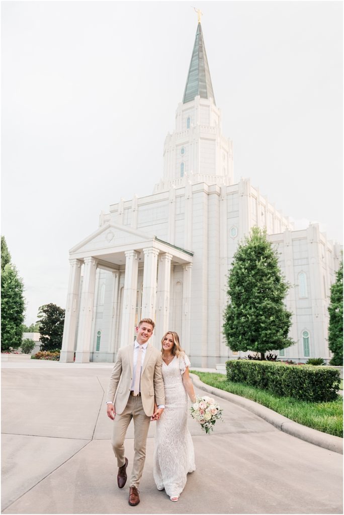 Houston LDS Temple Wedding Photography