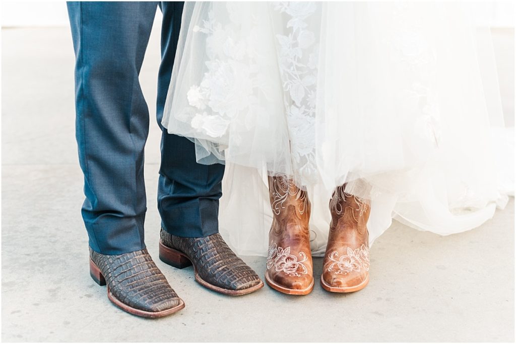 Wedding day Cowboy boots