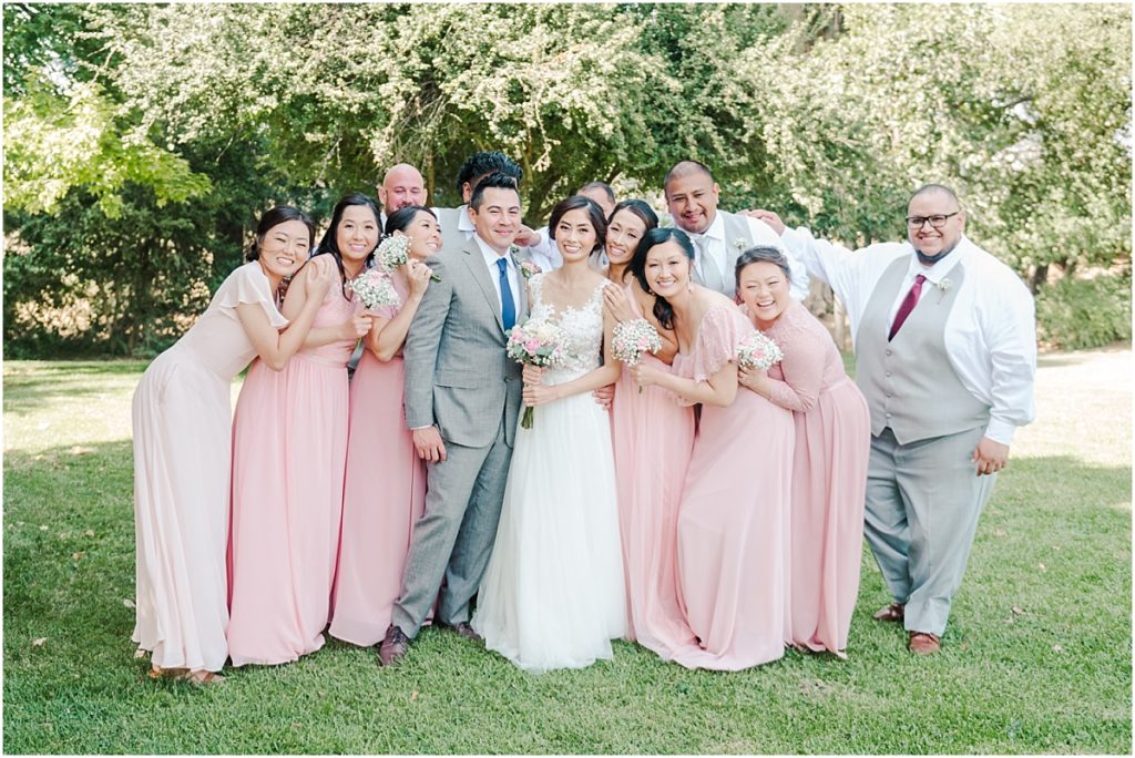 Bridal Party hug pictures