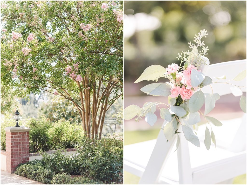 Southern California wedding with pink details.