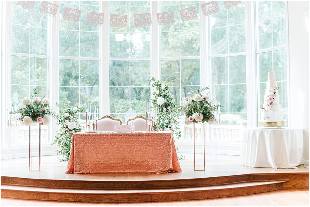 Reception details at The Springs Cypress