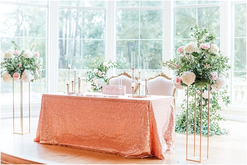 Reception details at The Springs Cypress