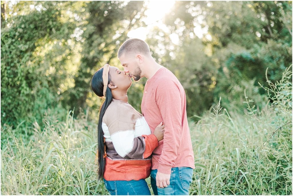 Engagement session in a south Texas field