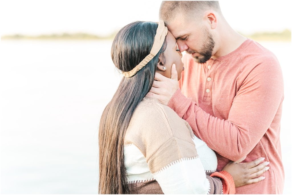 Engagement session along a Texas river