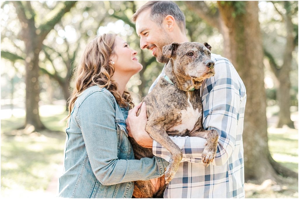 Your dog in your engagement pictures