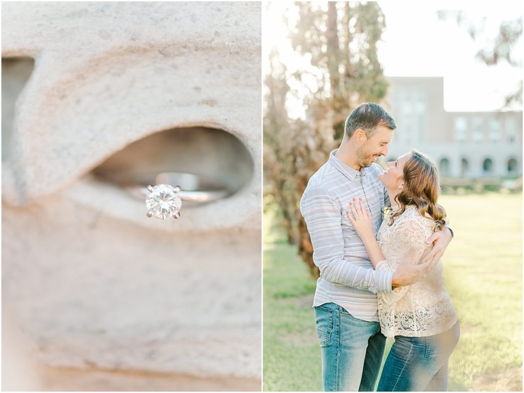 Engagement session at Rice University