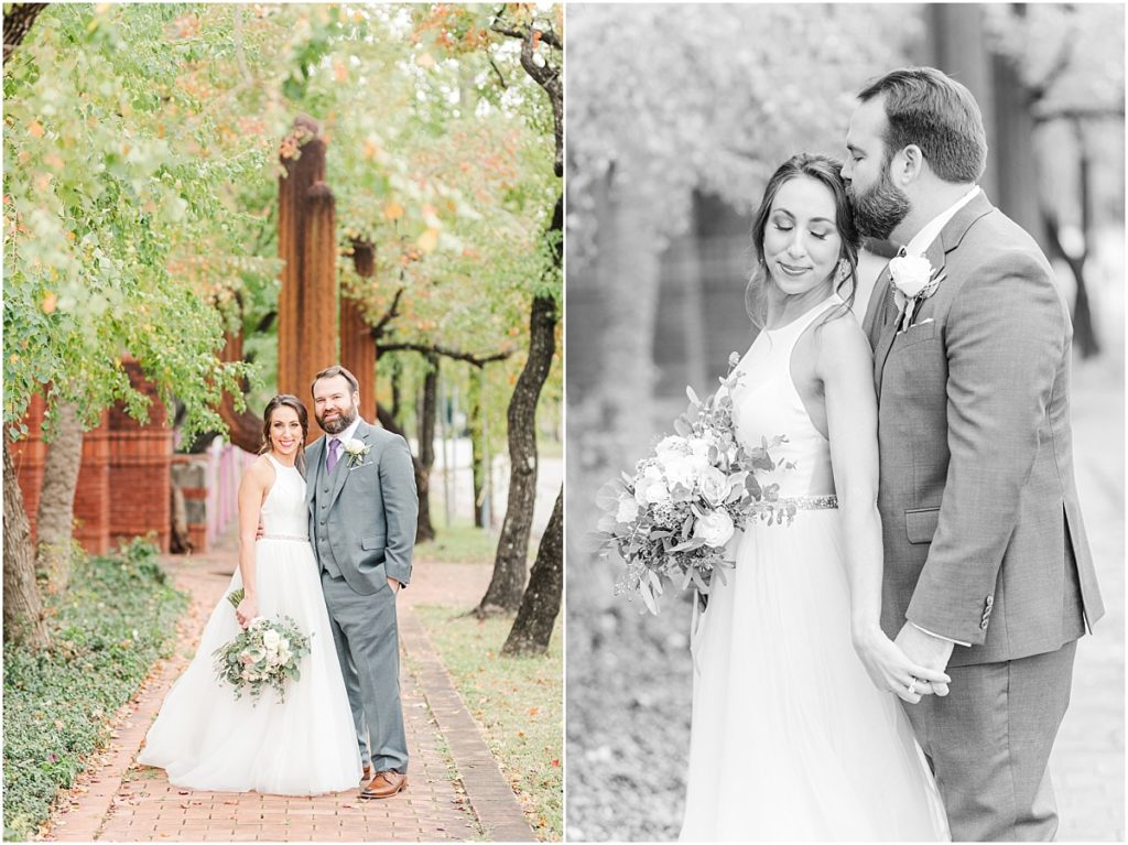 Fall Wedding pictures in Houston.