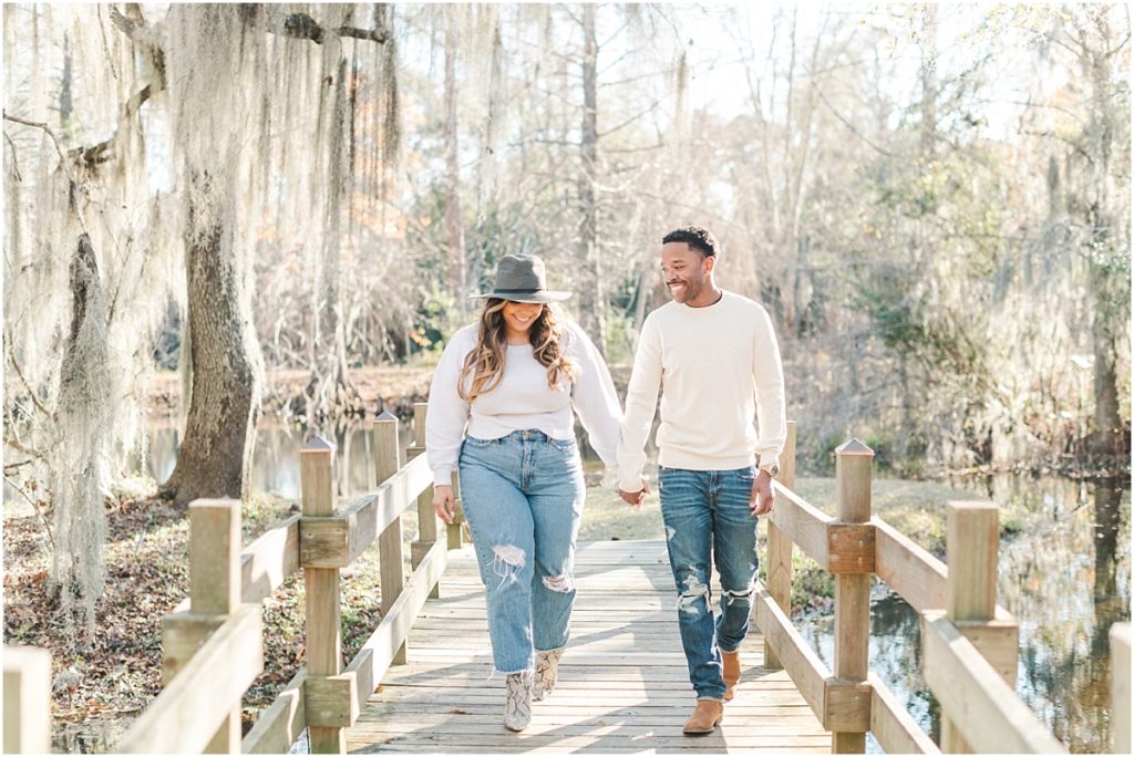 Cypress Engagement Session with Spanish Moss