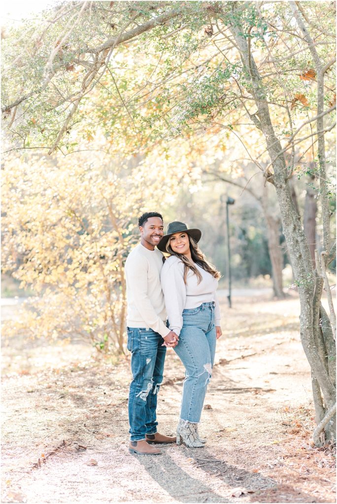 Cy-Hope engagement session on a trail