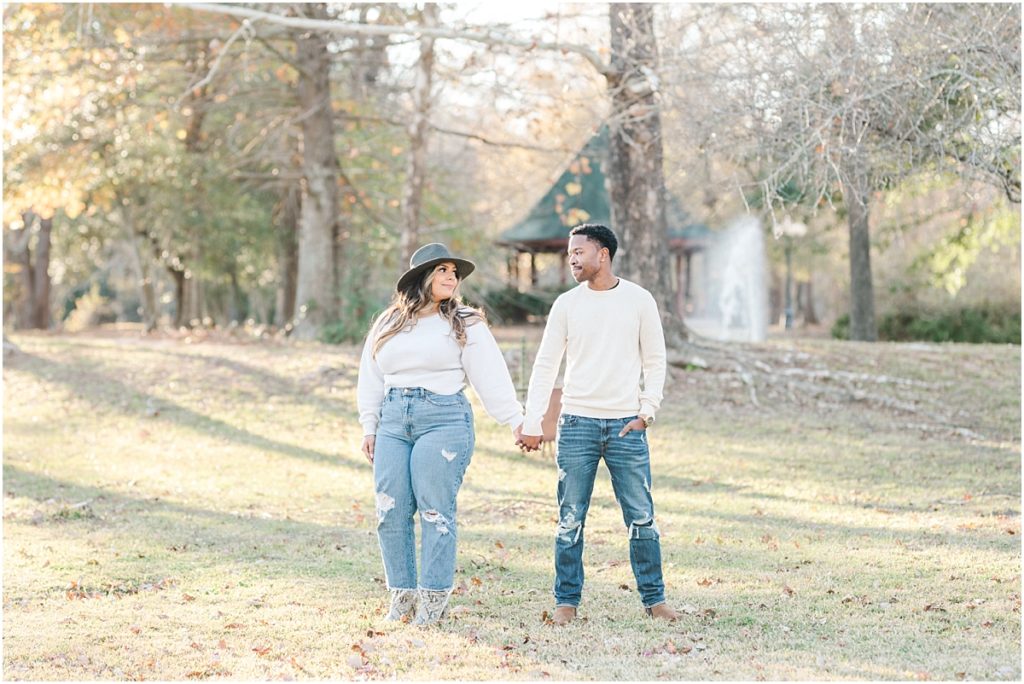 Cypress, Texas winter engagement session