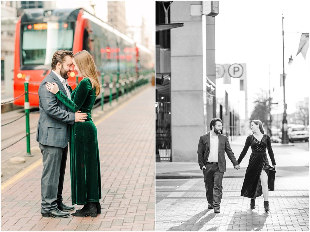 Downtown Engagement Session in Houston