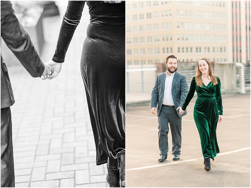 Downtown Houston engagement session