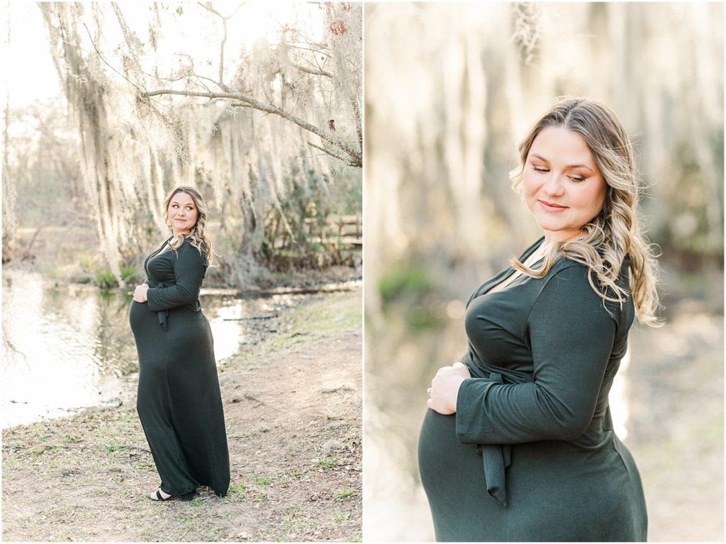 Cypress Maternity Session with Spanish Moss