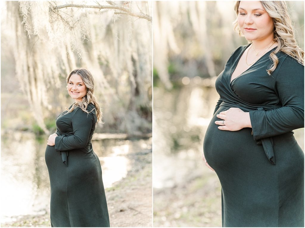 Cy-Hope Maternity Session with Spanish Moss