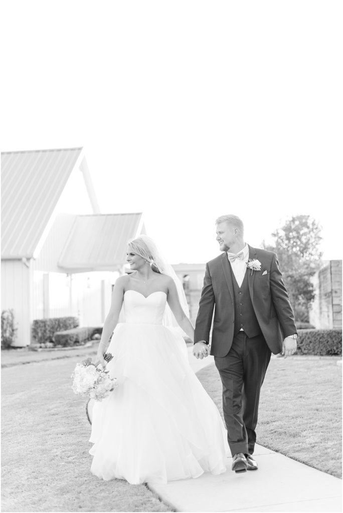 Bride and groom portraits at The Farmhouse