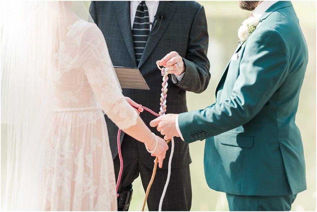 Braiding the rope during wedding Ceremony