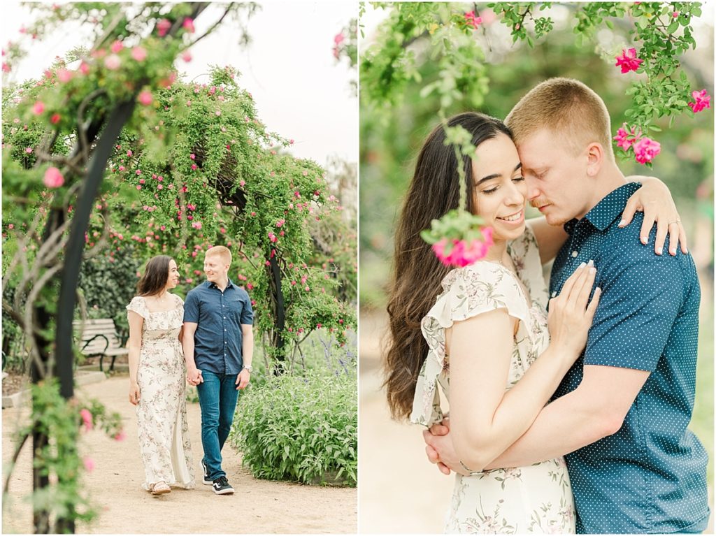 Engagement session at McGovern Centennial Gardens