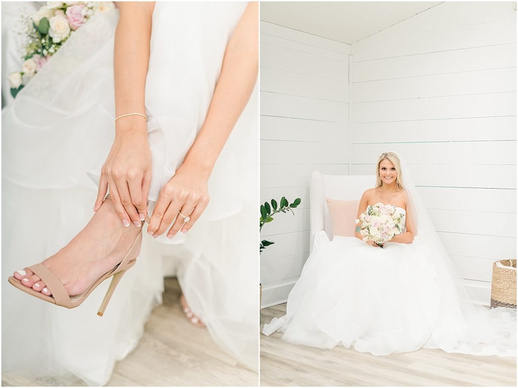 Bridals in the Bridal Suite at The Farmhouse