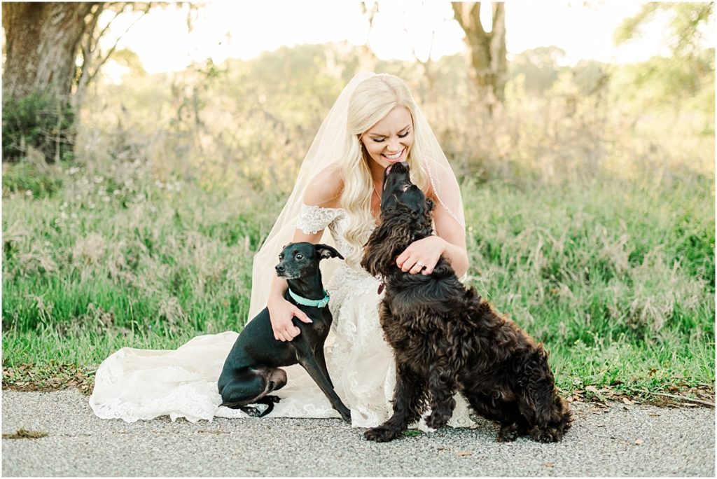 Bringing dogs to your bridal session
