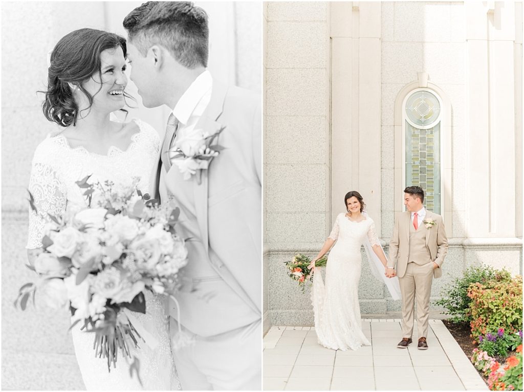 Houston temple wedding photos
