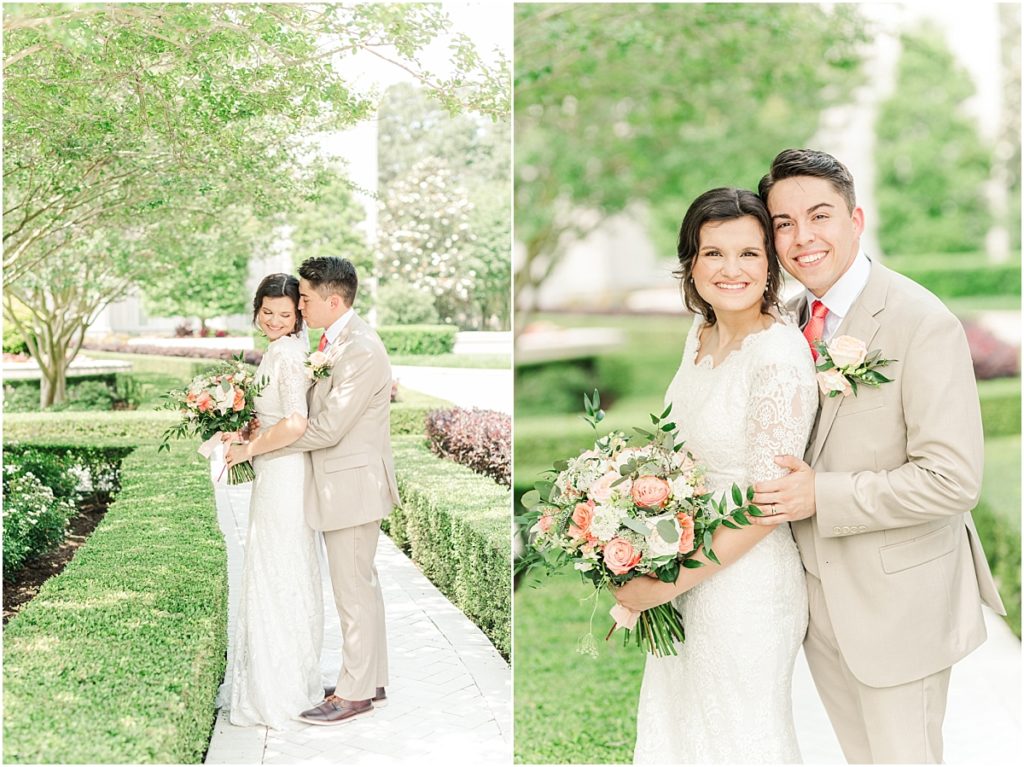 Houston LDS Temple Wedding Photography